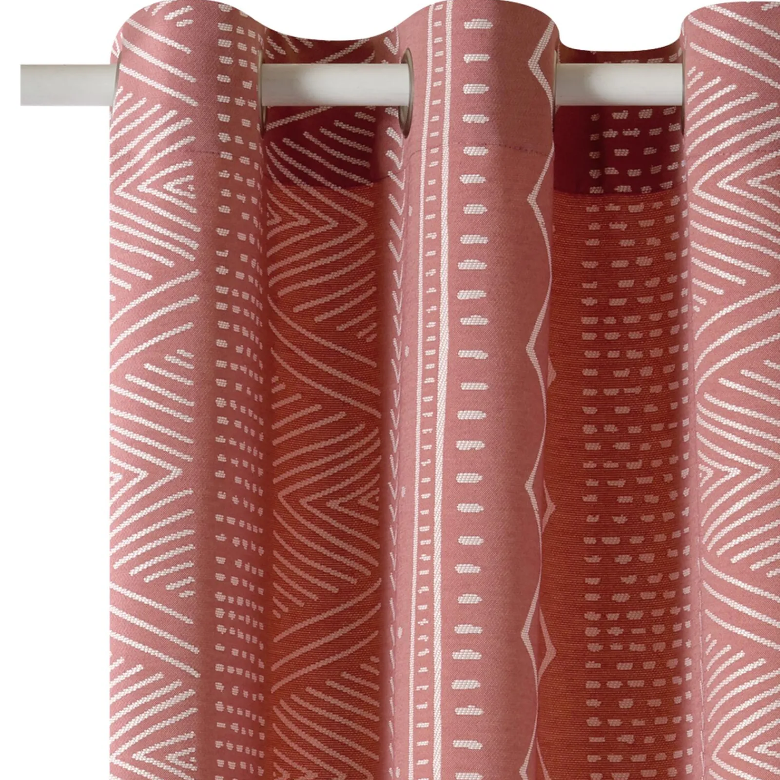 Fashion Rideau ESSAOUIRA coloris terracotta 140 x 260 cm - 4MURS Rideaux