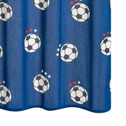 Best Rideau FOOT FAN coloris bleu 140 x 250 cm - 4MURS Enfant Textile De Maison Enfant|Rideaux