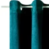 Outlet Rideau GRAZIA coloris bleu paon 140 x 240 cm - 4MURS Rideaux