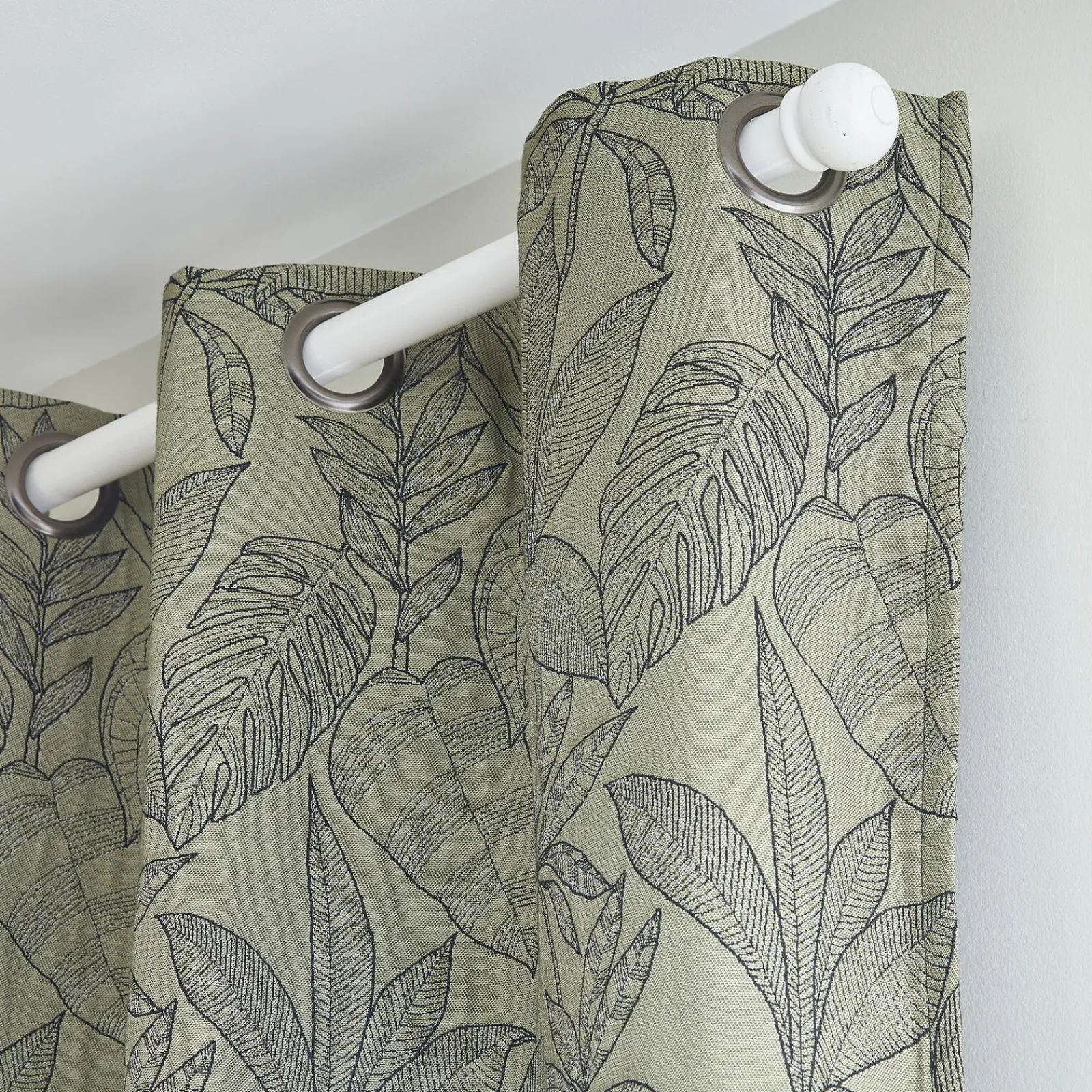 Best Rideau KERALA coloris vert olive 140 x 260 cm - 4MURS Rideaux