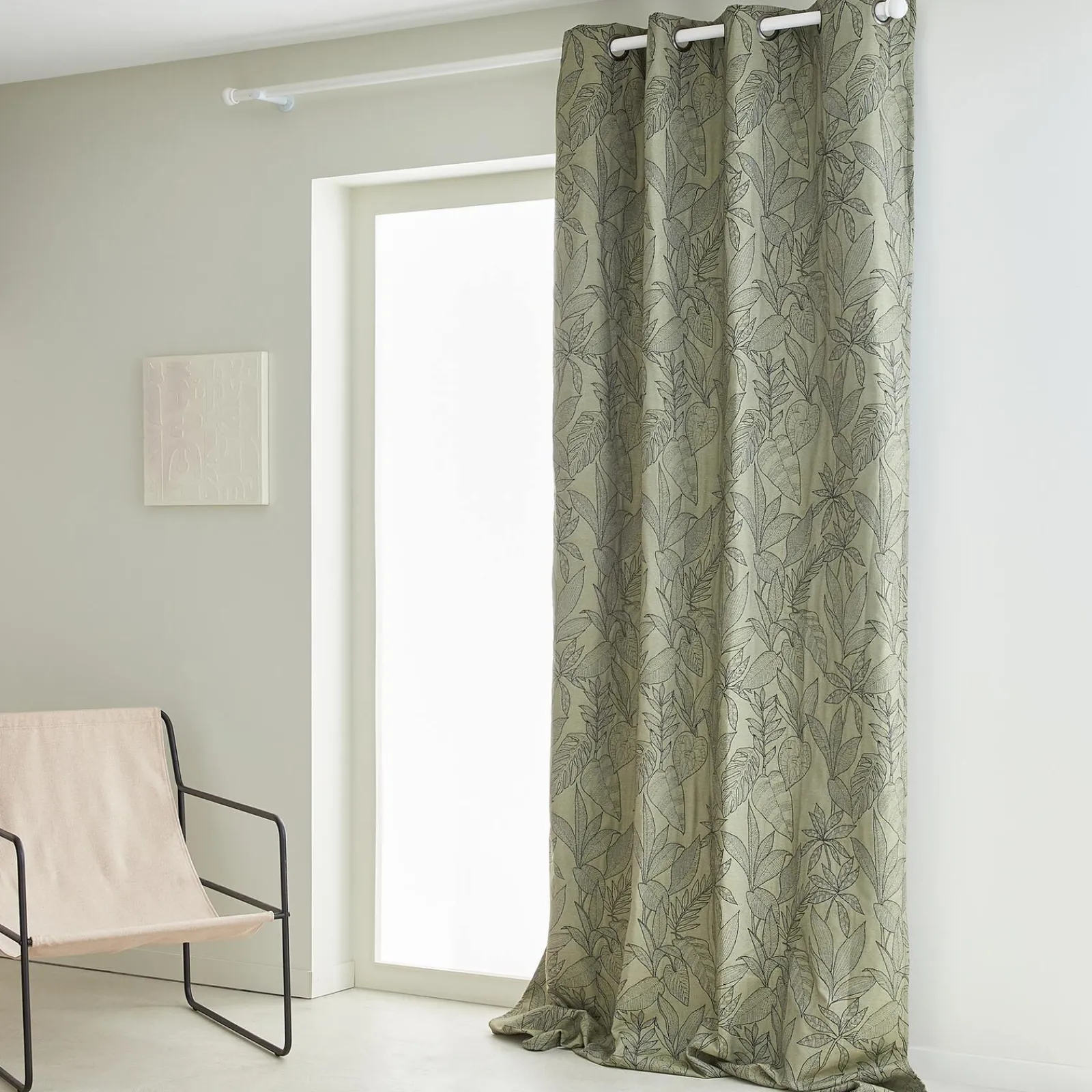 Best Rideau KERALA coloris vert olive 140 x 260 cm - 4MURS Rideaux