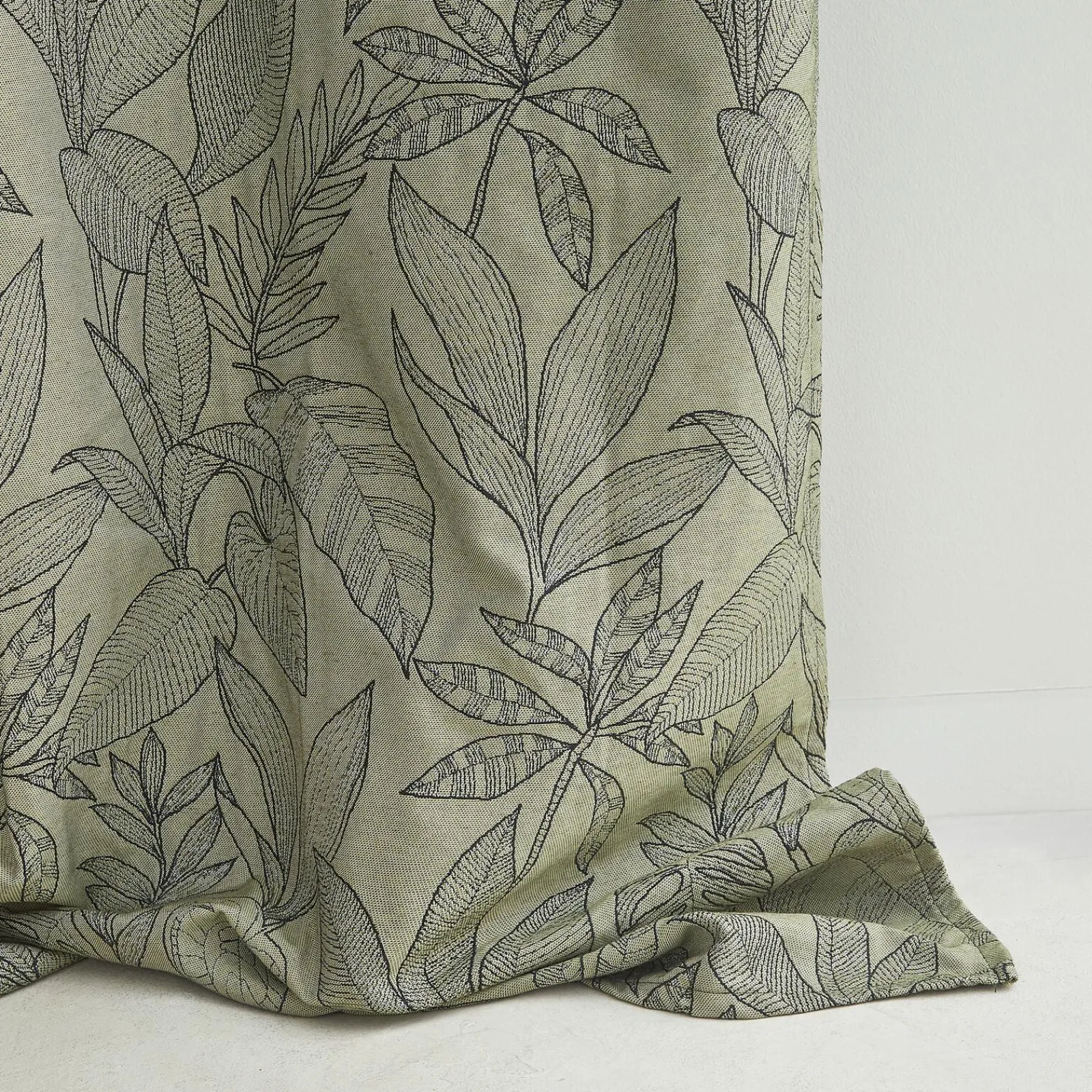 Best Rideau KERALA coloris vert olive 140 x 260 cm - 4MURS Rideaux