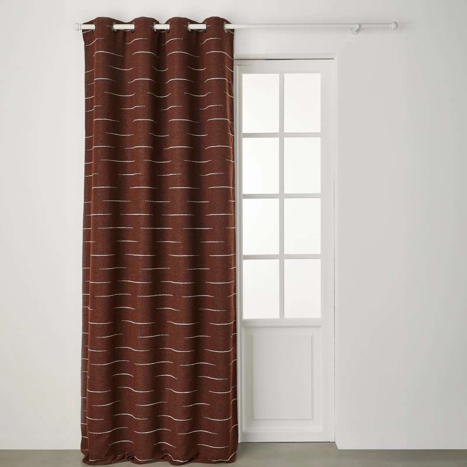 New Rideau KISO coloris roux 140 x 260 cm - 4MURS Rideaux