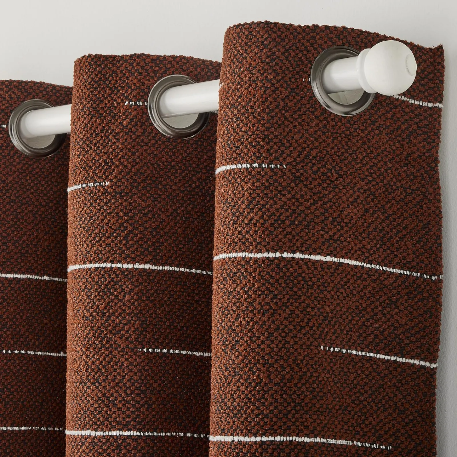 New Rideau KISO coloris roux 140 x 260 cm - 4MURS Rideaux