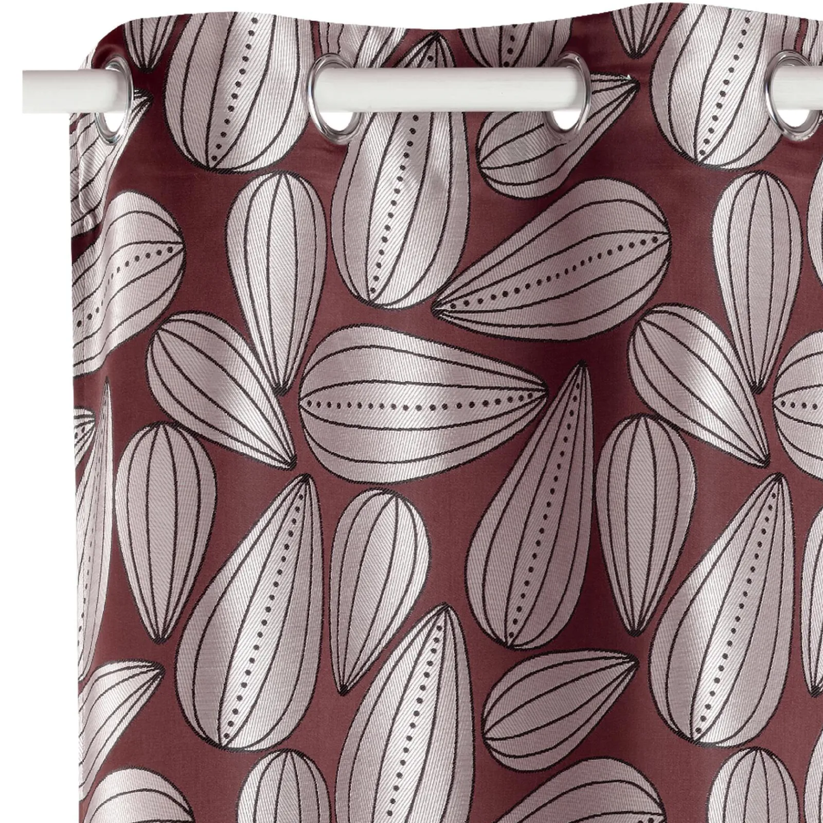 Online Rideau KOPEE coloris marsala 140 x 260 cm - 4MURS Rideaux