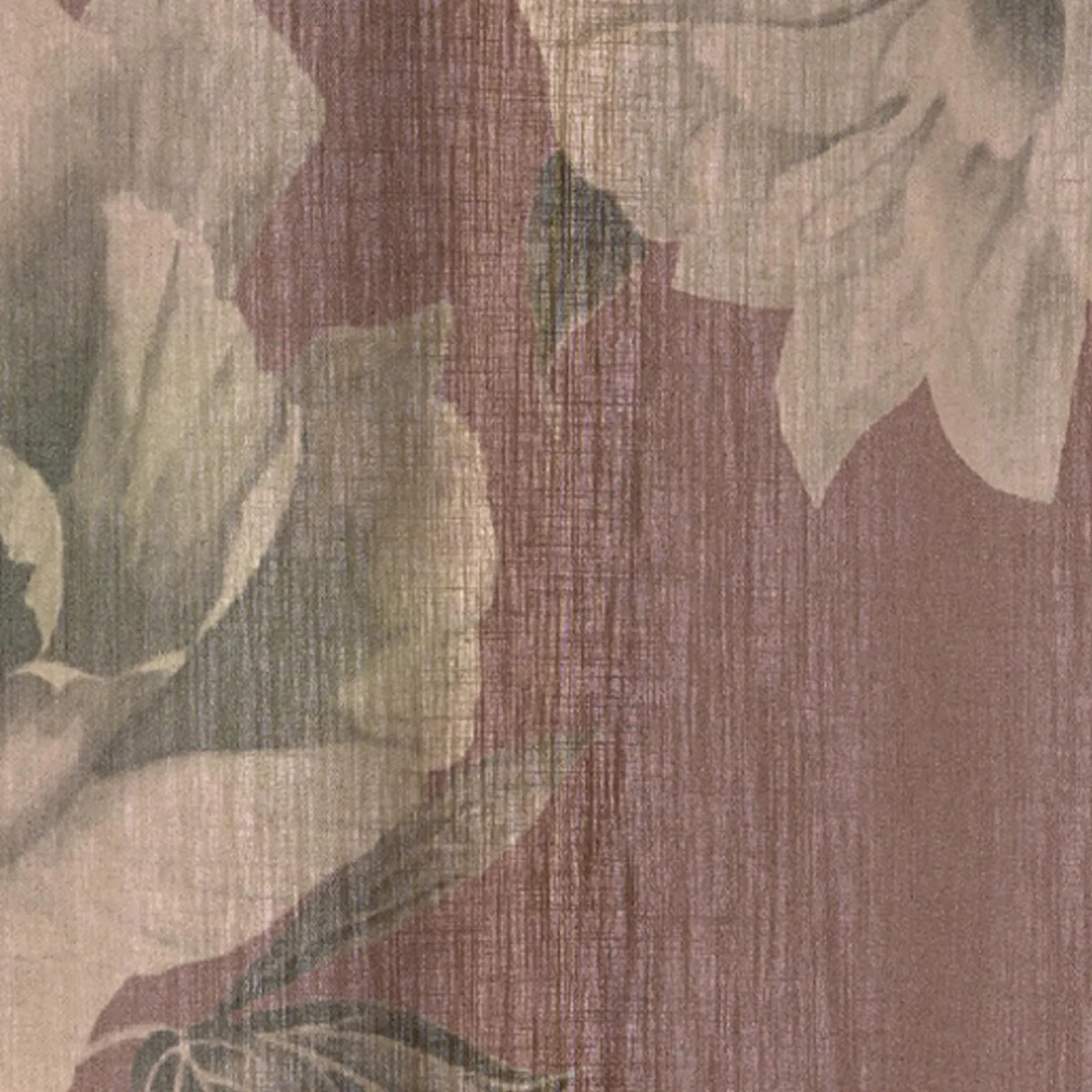 New Rideau Lin FLORALIA coloris terracotta 140 x 260 cm - 4MURS Rideaux