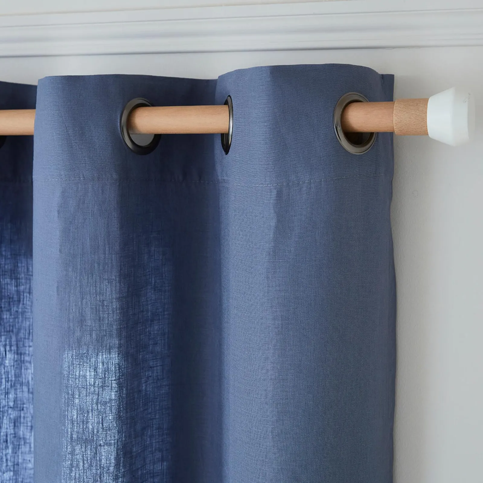 Fashion Rideau Lin LINNEO coloris indigo 140 x 280 cm - 4MURS Rideaux