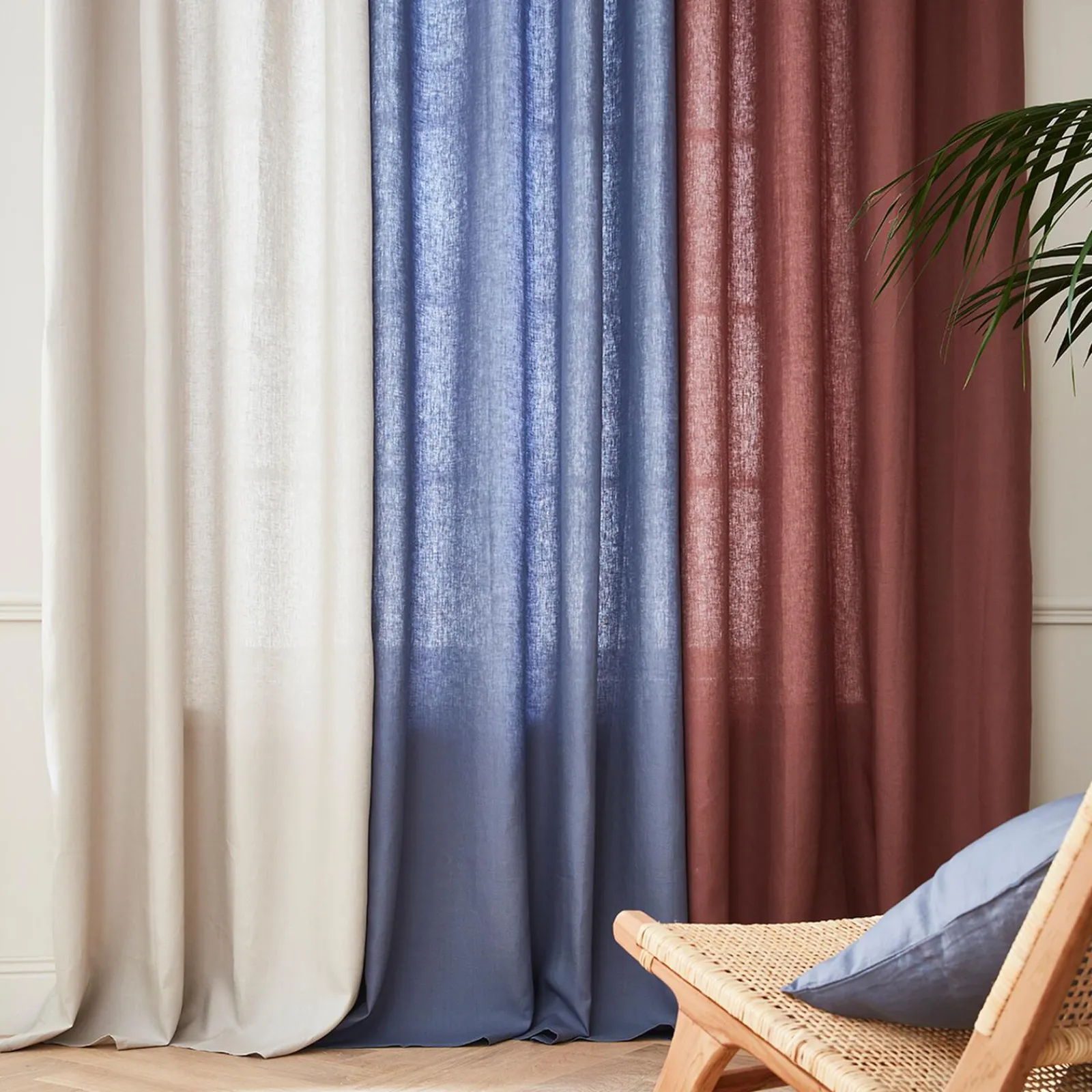 Outlet Rideau Lin LINNEO coloris naturel 140 x 280 cm - 4MURS Rideaux