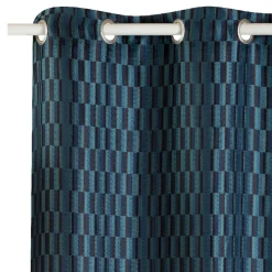 Fashion Rideau LORD coloris bleu oxyde 140 x 260 cm - 4MURS Rideaux