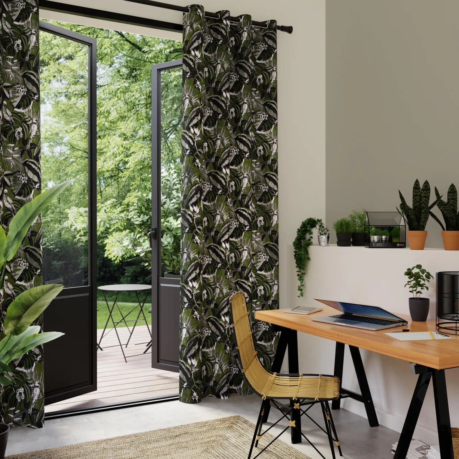 Fashion Rideau MADAGASCAR coloris amande 140 x 260 cm - 4MURS Rideaux