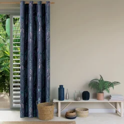 Sale Rideau MANAUS coloris bleu nuit 140 x 260 cm - 4MURS Rideaux
