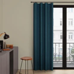 Sale Rideau MOODY coloris bleu mineral 140 x 260 cm - 4MURS Rideaux