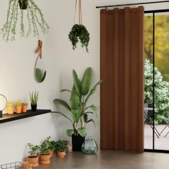 New Rideau MOODY coloris brun 140 x 260 cm - 4MURS Rideaux