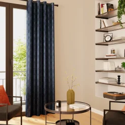 Online Rideau NAJDA coloris bleu nuit 140 x 260 cm - 4MURS Rideaux