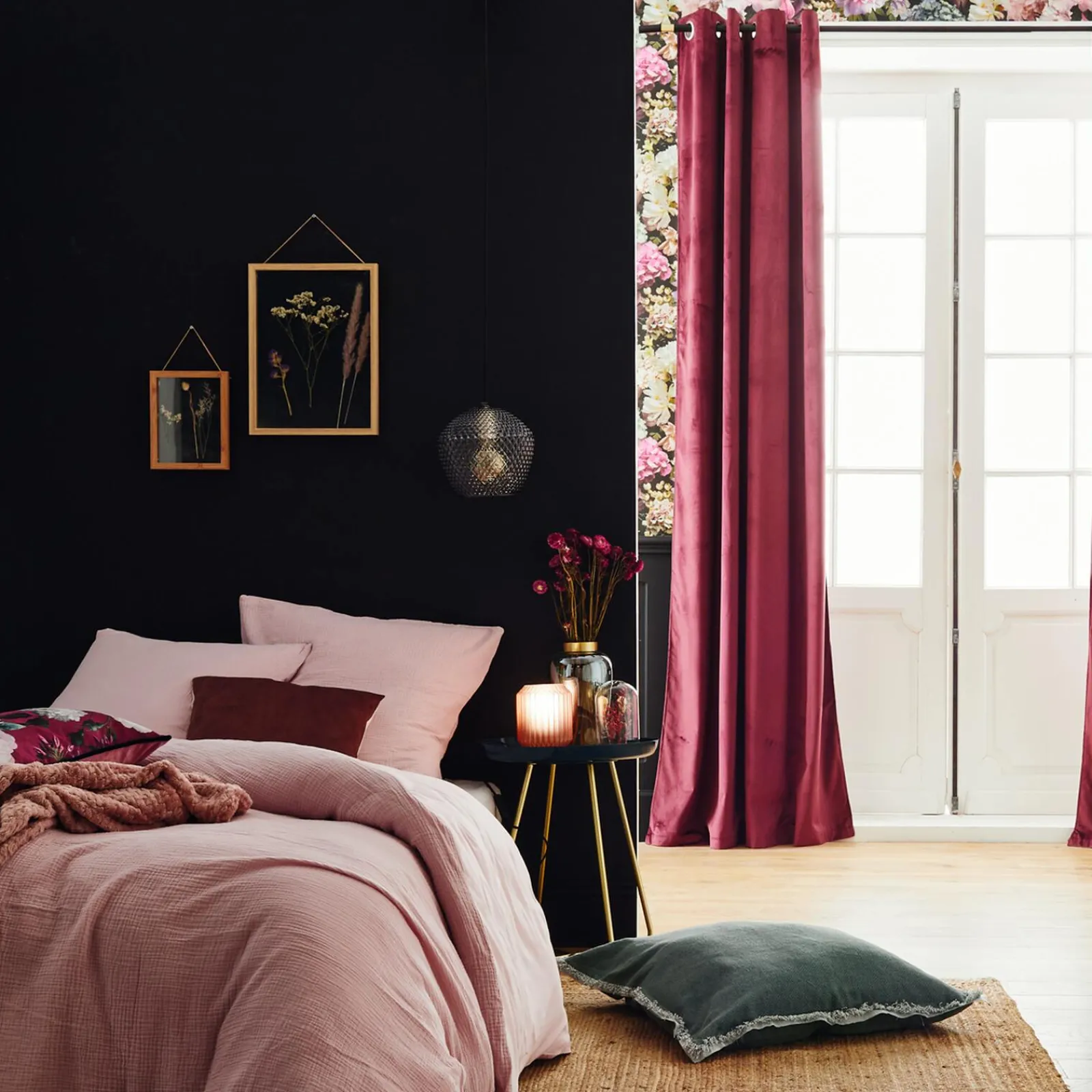 Fashion Rideau NEGRESCO coloris lie de vin 140 x 260 cm - 4MURS Rideaux