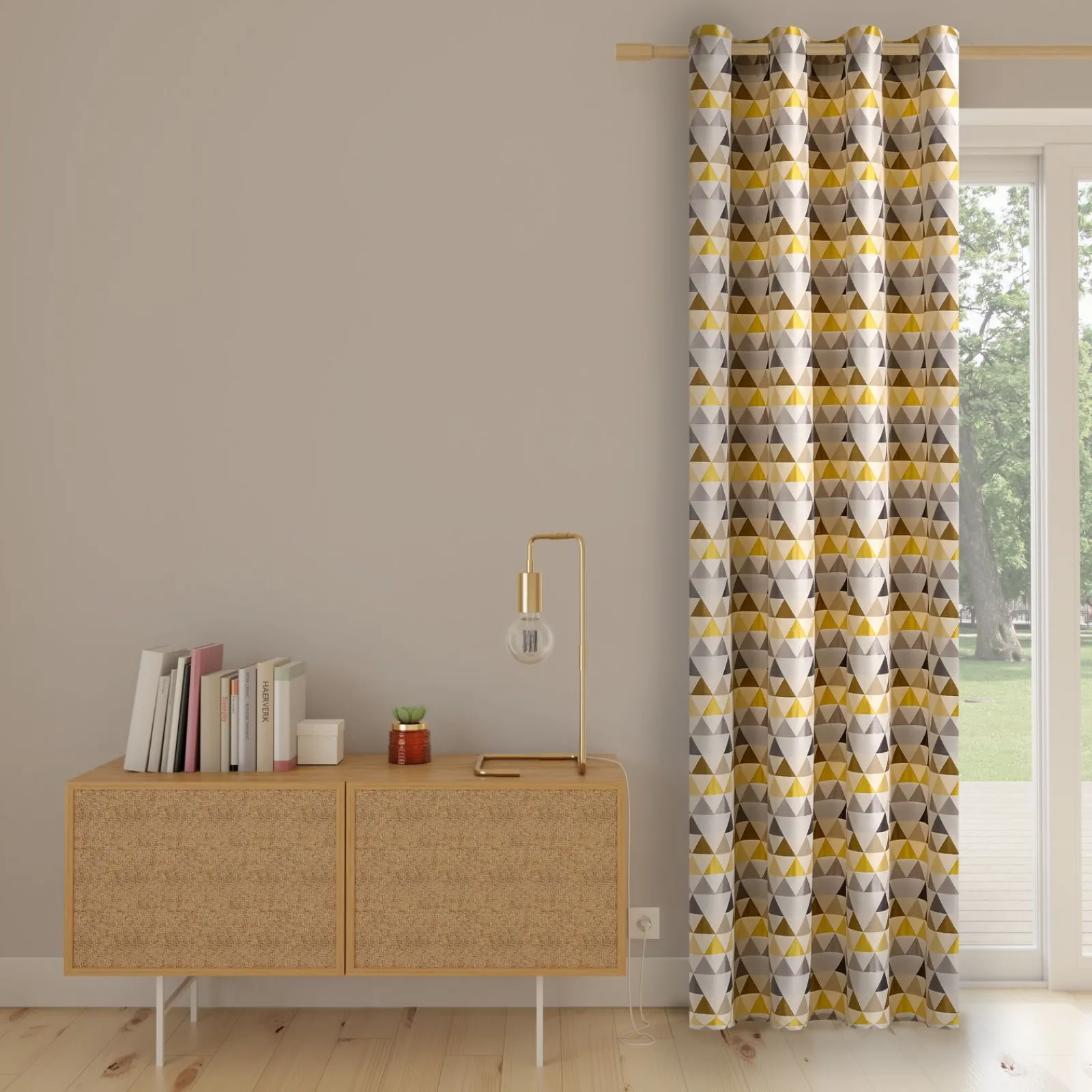 Fashion Rideau NILS coloris ocre 140 x 250 cm - 4MURS Rideaux