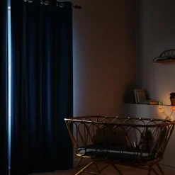 New Rideau occultant GLOOM coloris bleu jean 140 x 240 cm - 4MURS Rideaux