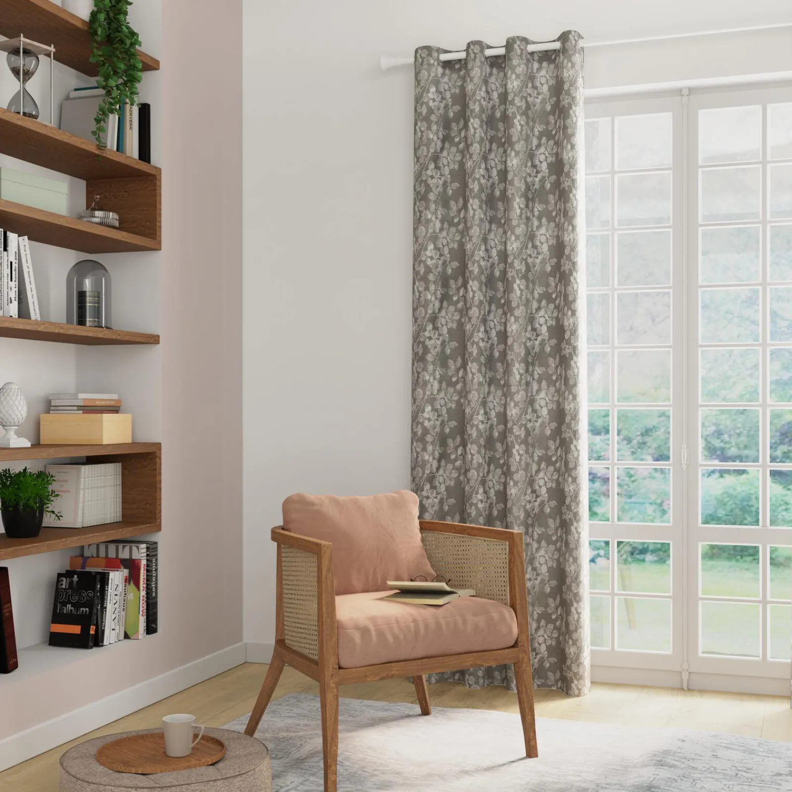 Fashion Rideau PALMAS coloris Gris clair 140 x 260 cm - 4MURS Rideaux