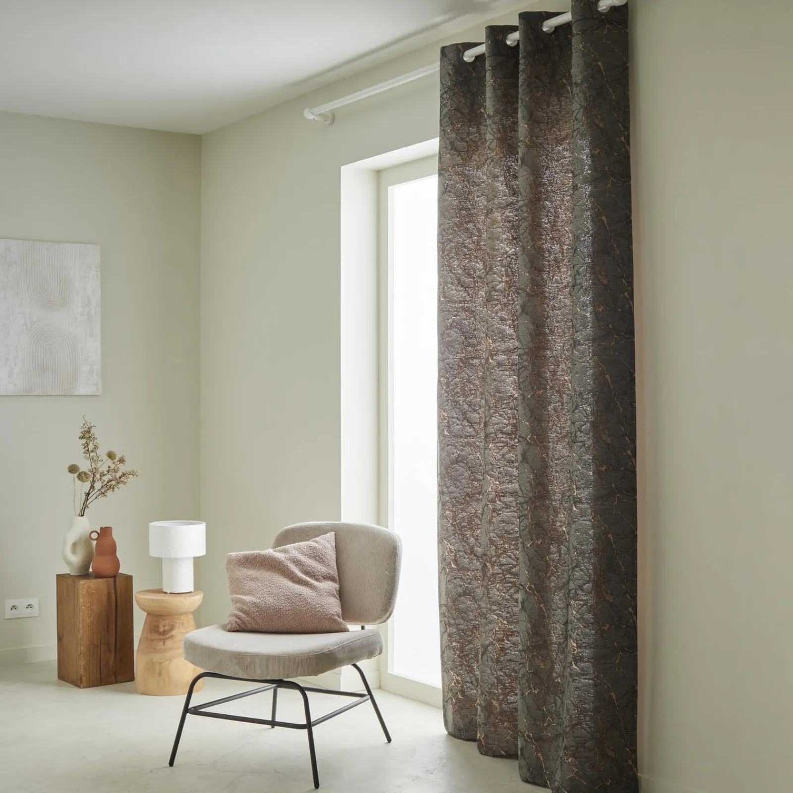Fashion Rideau PALOMBINO coloris bronze 140 x 260 cm - 4MURS Rideaux