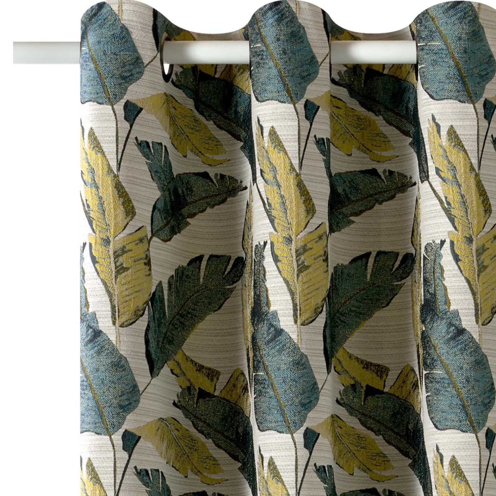 Online Rideau PEACOK coloris vert 135 x 240 cm - 4MURS Rideaux