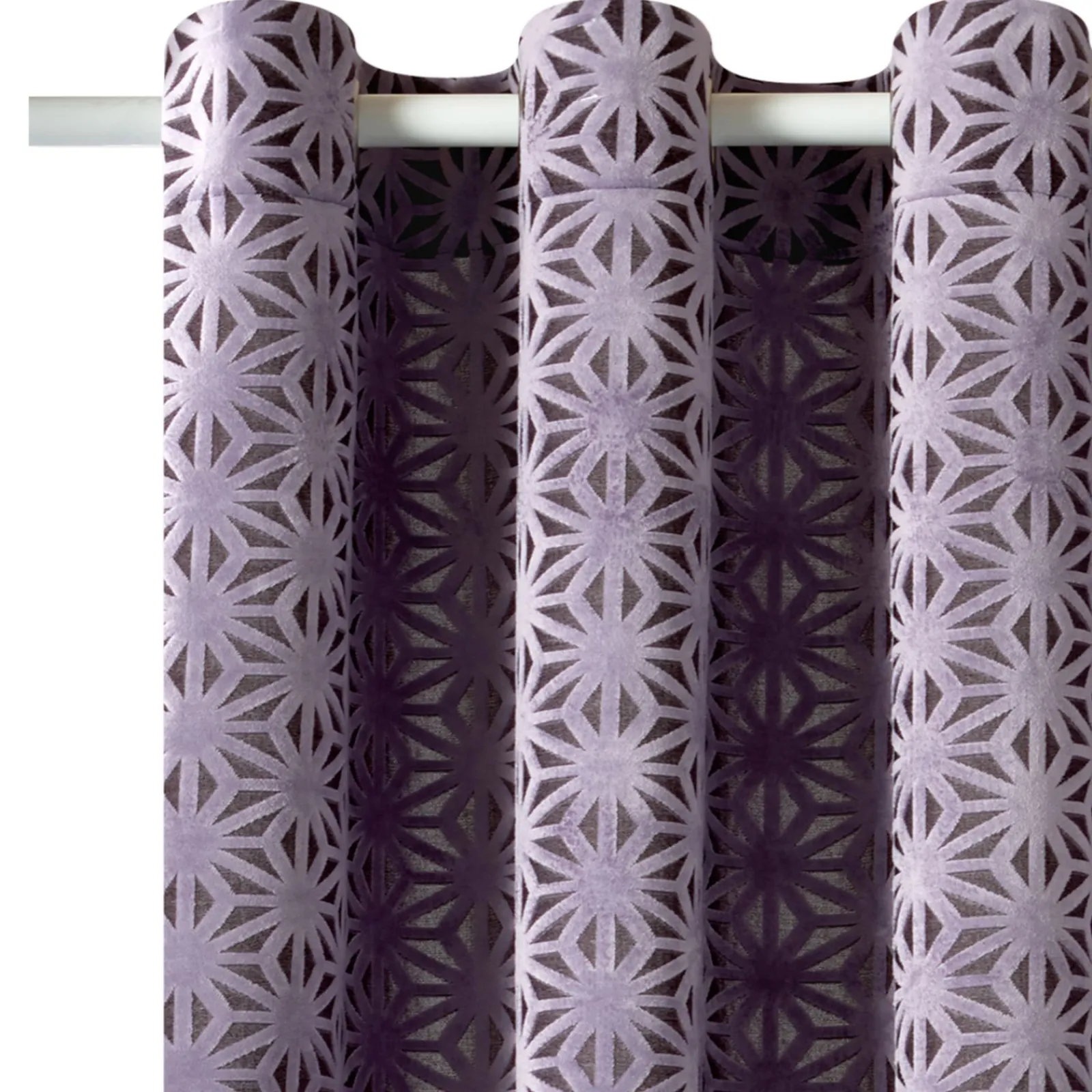 Sale Rideau PRESTIGE coloris mauve 140 x 260 cm - 4MURS Rideaux