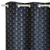 Hot Rideau SCHIAPARELLI coloris bleu nuit 140 x 240 cm - 4MURS Rideaux