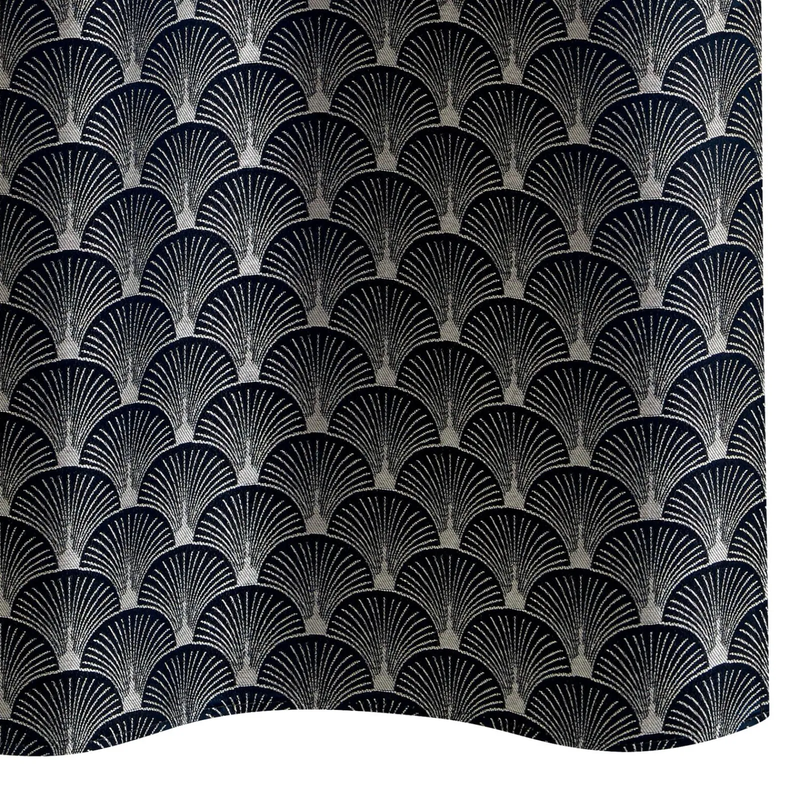 Hot Rideau SCHIAPARELLI coloris bleu nuit 140 x 240 cm - 4MURS Rideaux