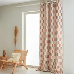 New Rideau STRUCTURA coloris cognac 140 x 260 cm - 4MURS Rideaux