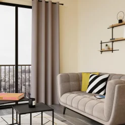 Best Rideau thermique ALESSANDRO coloris gris 135 x 240 cm - 4MURS Rideaux