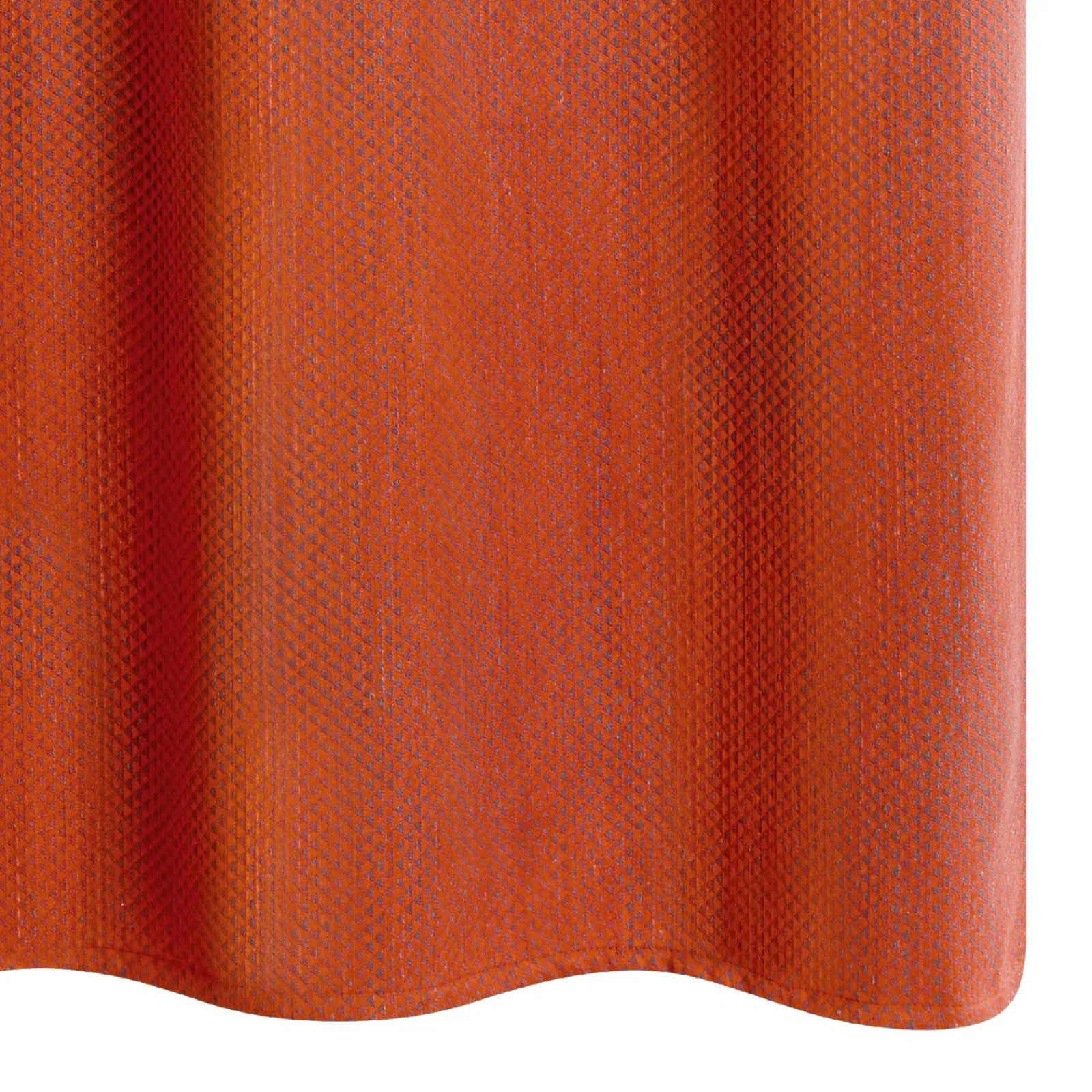 Outlet Rideau TRICTRAC coloris rouille 140 x 260 cm - 4MURS Rideaux