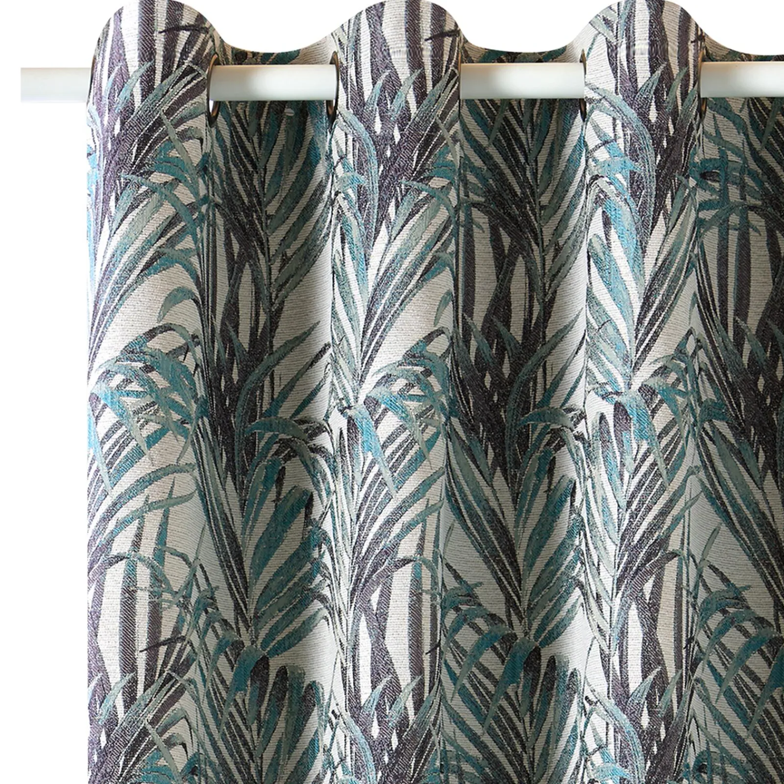 Clearance Rideau TROPICO coloris bleu nattier 135 x 250 cm - 4MURS Rideaux