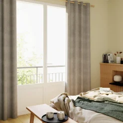 Discount Rideau WALL STREET coloris gris perle 145 x 260 cm - 4MURS Rideaux