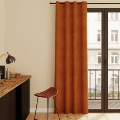 Online Rideau WALL STREET coloris roux 145 x 260 cm - 4MURS Rideaux