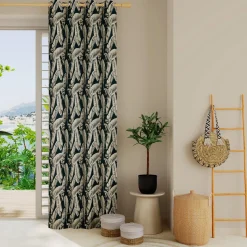 Fashion Rideau YAHO coloris bleu paon 140 x 260 cm - 4MURS Rideaux