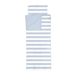 Discount Sac de couchage KALAHARI coloris blanc / bleu 75 x 170 cm - 4MURS Enfant Textile De Maison Enfant|Linge De Maison