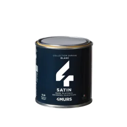 Discount Peinture Finition Peinture blanc Satiné 0,5 L - 4MURS Peintures