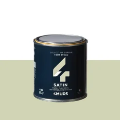 Online Peinture Finition Peinture vert d'eau Satiné 0,5 L - 4MURS Peintures