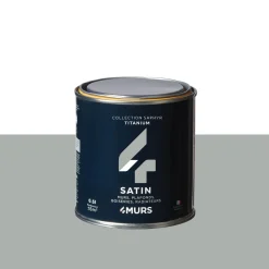 Outlet Peinture Finition Peinture titanium Satiné 0,5 L - 4MURS Peintures