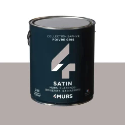 Outlet Peinture Multi-supports Peinture poivre gris Satiné - 4MURS Peintures