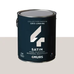 Fashion Peinture Multi-supports Peinture gris lunaire Satiné - 4MURS Peintures