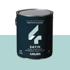 New Peinture Multi-supports Peinture menthe glacée Satiné - 4MURS Peintures