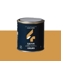 Sale Peinture Peinture jaune ambré Satiné 0,5 L - 4MURS Peintures