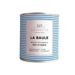 Fashion Bougie parfumée LA BAULE notes marines sur un fond de santal et de pin, laissant un délicat sillage boisé. Bougies Et Senteurs