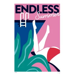 Fashion Sergeant Paper Affiche ENDLESS SUMMER 50 x 70 cm - 4MURS Tableaux Et Affiches