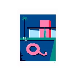 Online Sergeant Paper Affiche FLAMINGO HANGOVER A3 30 x 42 cm - 4MURS Tableaux Et Affiches