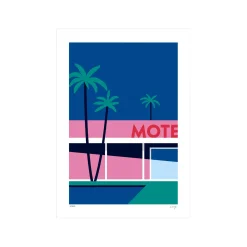 Best Sergeant Paper Affiche PALM SPRING HOTEL A3 30 x 42 cm - 4MURS Tableaux Et Affiches