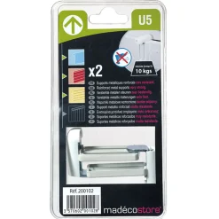 Fashion Set de toiles SUPPORTS STORES coloris blanc - 4MURS Voilages, Vitrages, Stores Et Accessoires