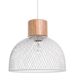 Outlet Suspension BEDWOOD coloris blanc et brun 20 x 25 cm - 4MURS Suspensions