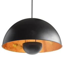 New Suspension LUCAS coloris Noir et orange 20 x 41 cm - 4MURS Suspensions