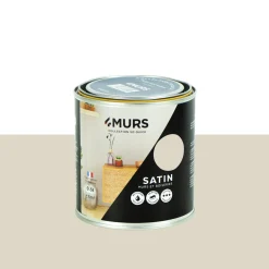 New Peinture Peinture lin pur Satiné 0,5 L - 4MURS Peintures